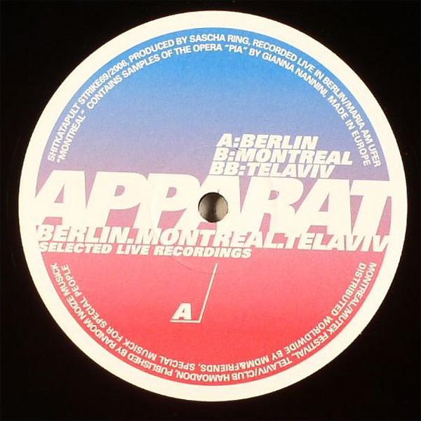 Apparat - Berlin, Montreal, Tel Aviv (Selected Live Recordings)