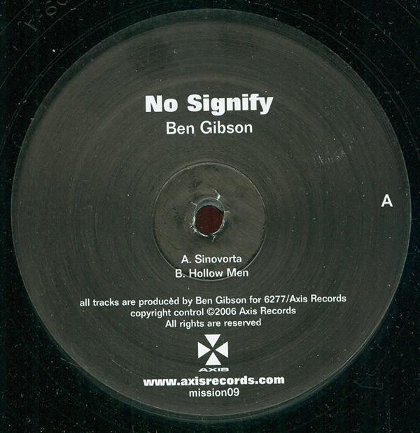 Ben Gibson - No Signify