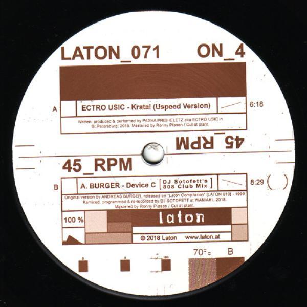 Ectro Usic / A.Burger - Kratal / Device C (DJ Sotofett's 808 Club Mix)