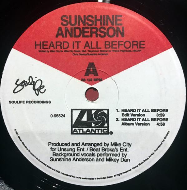 Sunshine Anderson - Heard It All Before